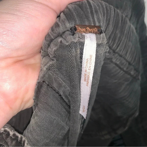 Free People Margate Pleated Trouser Pants Grey S - Picture 4 of 14